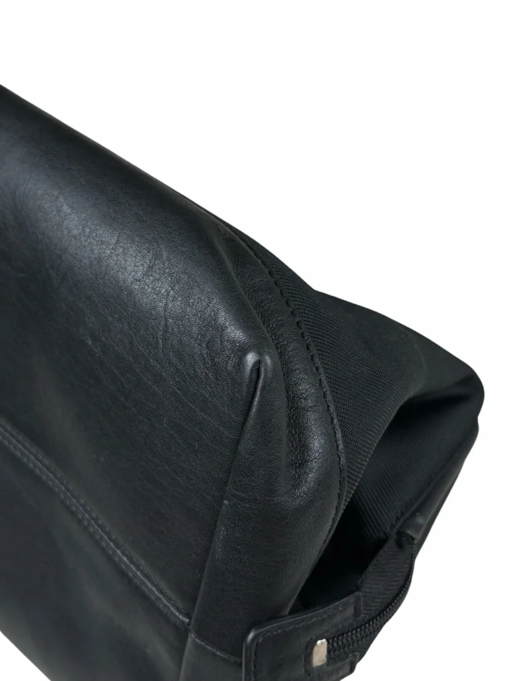 Coach Twill Travel Kit style # 5488 in Black Canvas/Leather